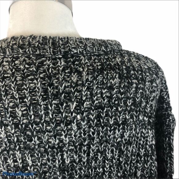 NWT 2 Day XL Cotton Black and Grey‎ Chunky Sweater - Picture 6 of 8